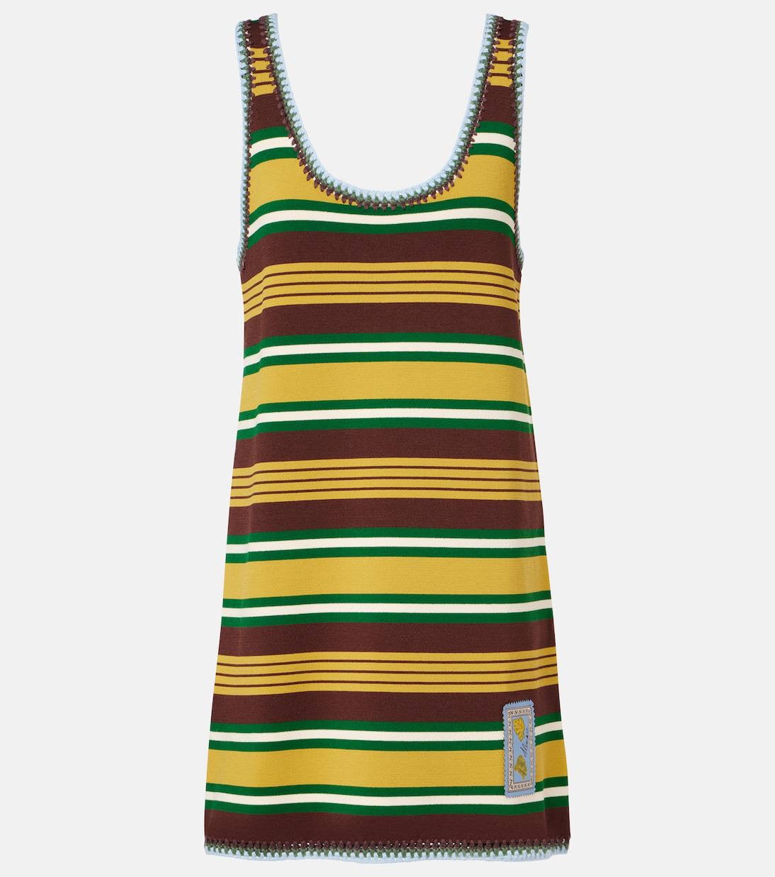 ALM Clover Viscose-blend Knit Shift Mini Dress
