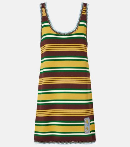 ALM Clover Viscose-blend Knit Shift Mini Dress