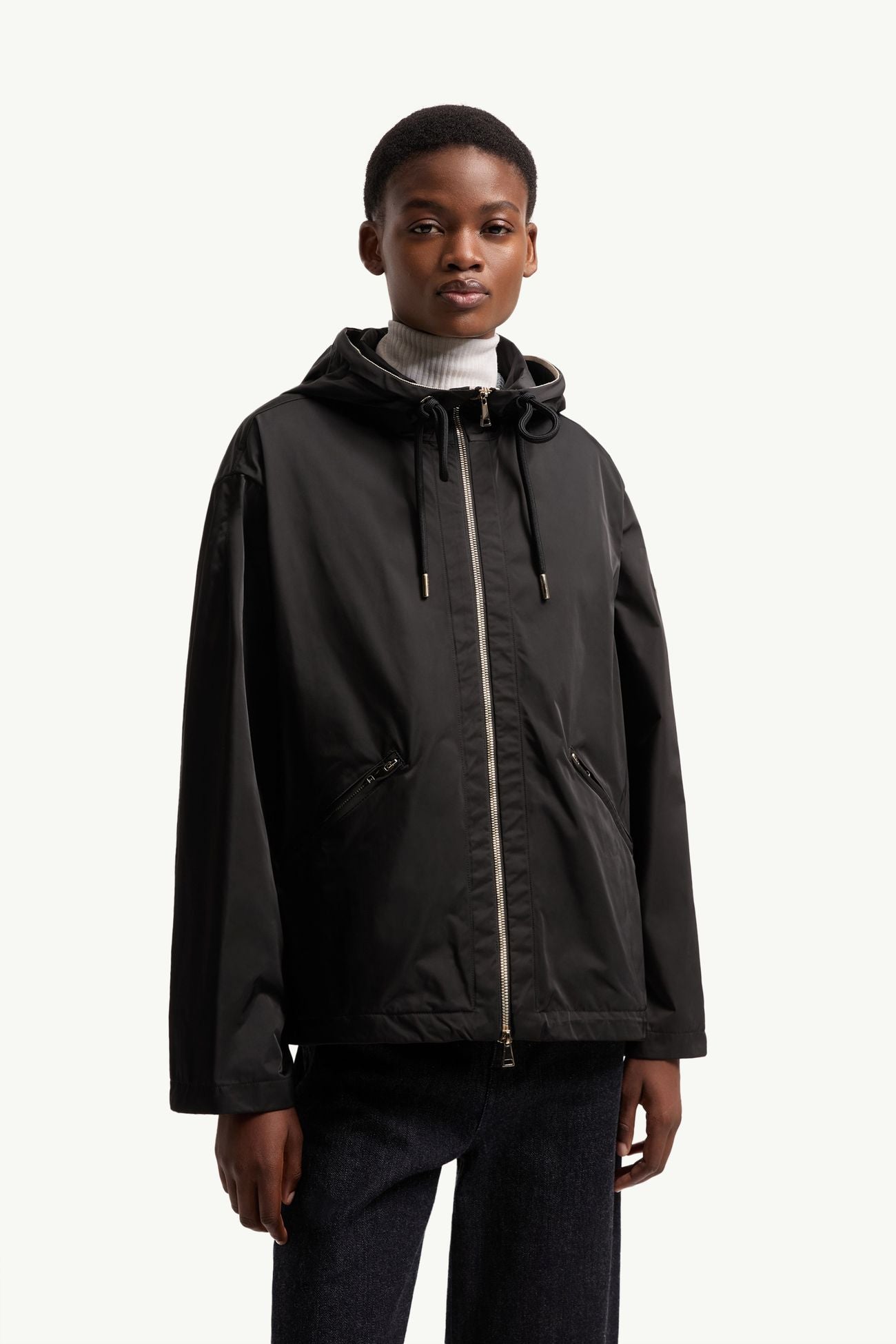 3 Colors! MC Cassiopea Hooded Micro Gabardine Jacket