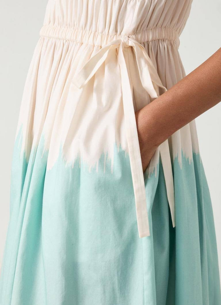 LKB Viola Dip-Dye Organic Cotton Midi Dress