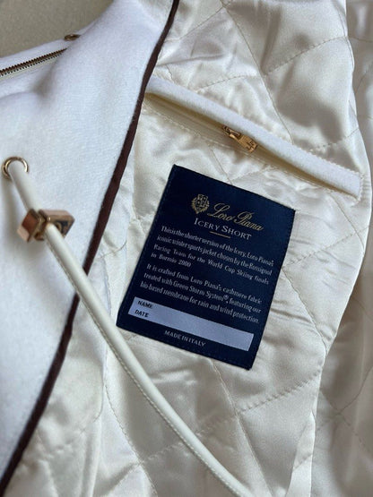 LP Icery Cashmere Short Jacket with Fox Fur Trim