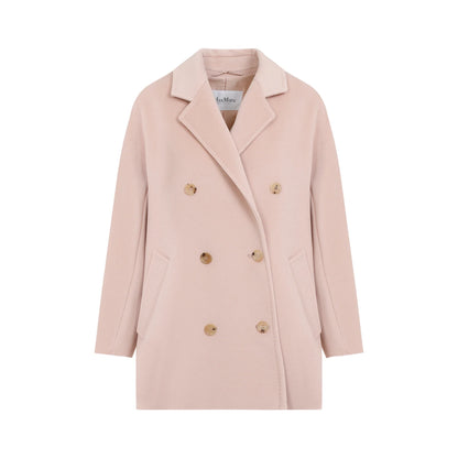 MM Rebus 101801 Double Breasted Wool and Cashmere Short Icon Coat