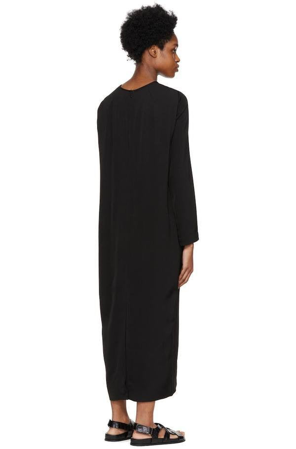 TOT Dropped-Shoulder Viscose Midi Dress