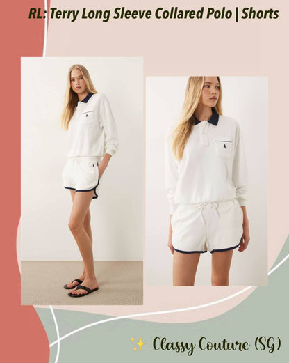 RL Terry Long Sleeve Collared Polo | Shorts