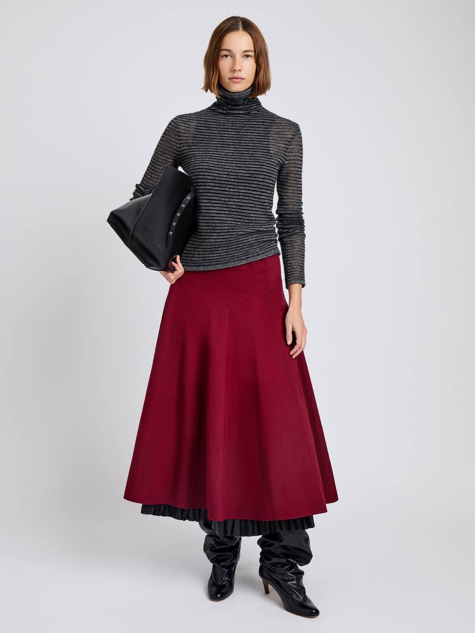 PS Heidi Tech-Cotton A-line Midi Skirt
