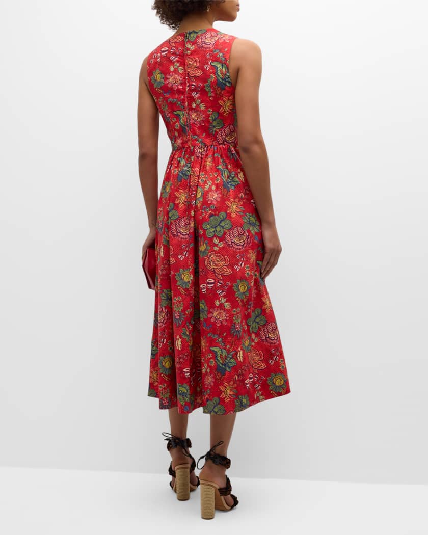 FEW! UJ Kaiya Floral Cotton Midi Dress