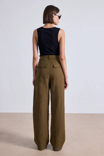 AA Elsa Blazer | Mirabelle High Waist Pants | Wool-linen Set