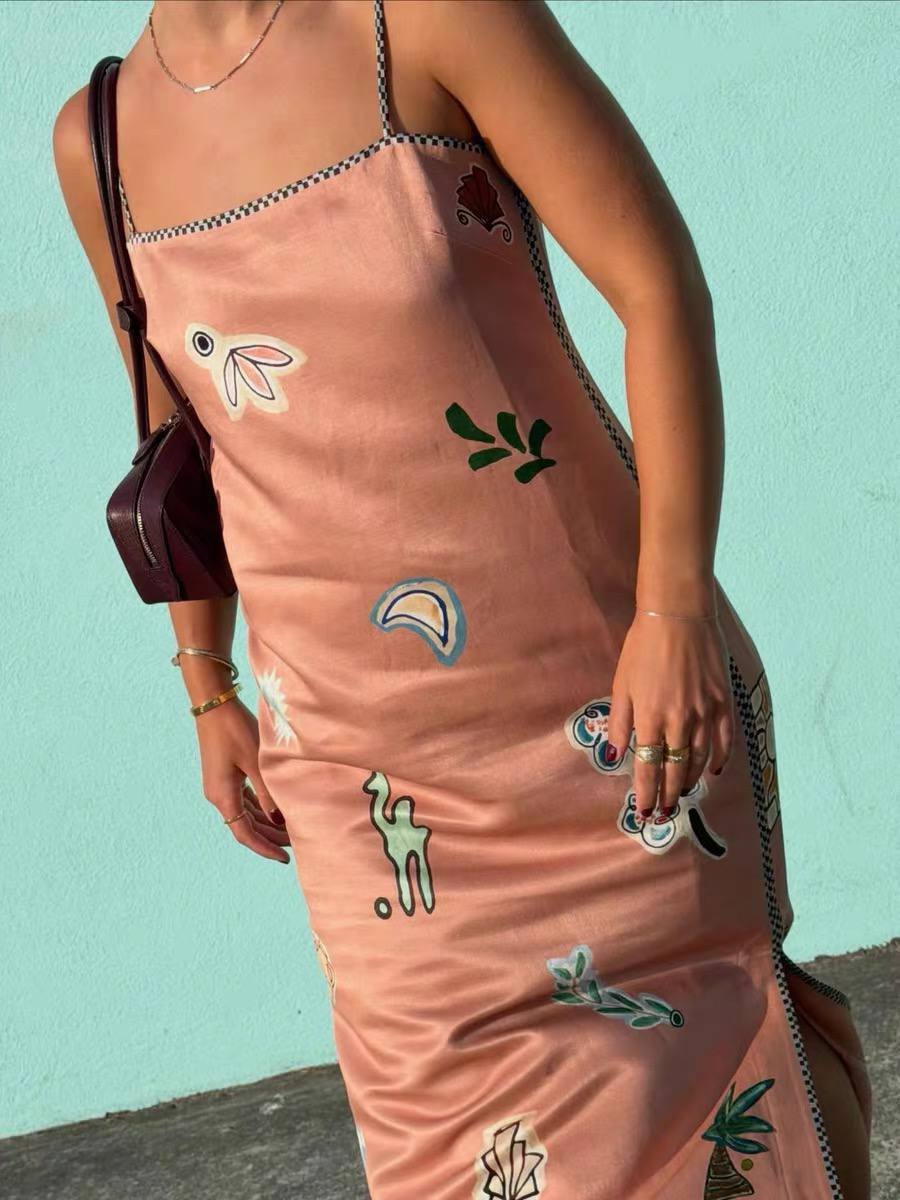 ALM Laurence Midi Slip Dress in Pink - Image 7