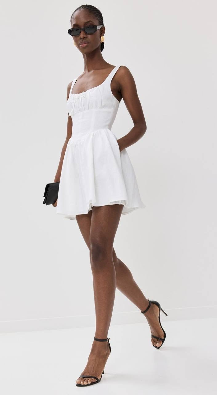 4 Colors! Ref Daria Linen Mini Dress