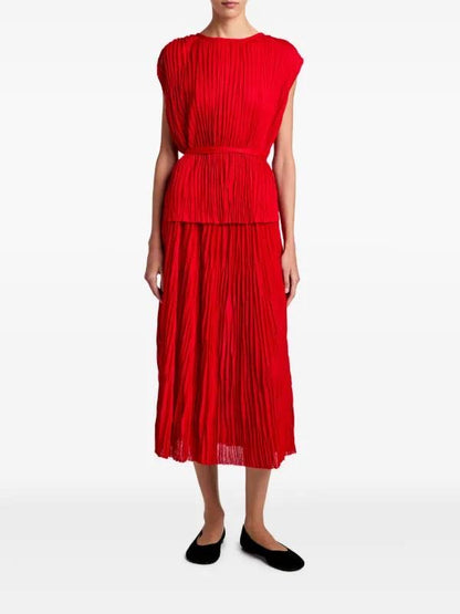PS Lyra Pleated Top | Rosalyn Midi Skirt | Set