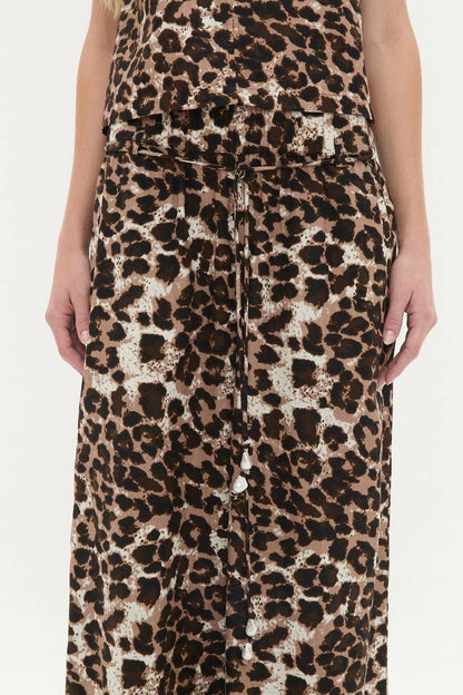 3 Colors! AJ Dessie Belted Relaxed Linen-Cotton Pants