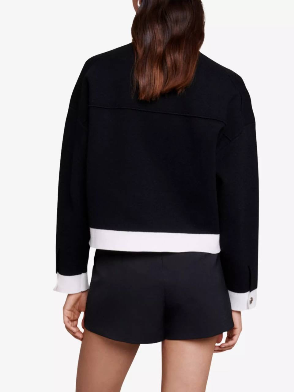 MJ Two Toned Knitted Cardigan