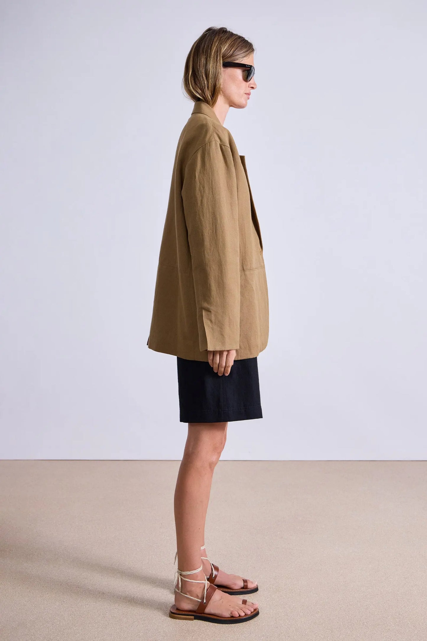 7 Colors! AA Oversized Cotton-Linen Blazer Jacket