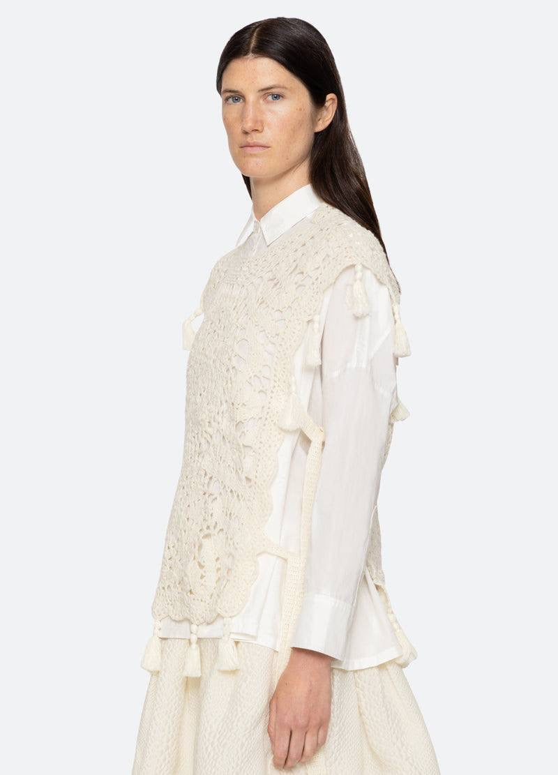 SE Nara Crochet Combo Shirt