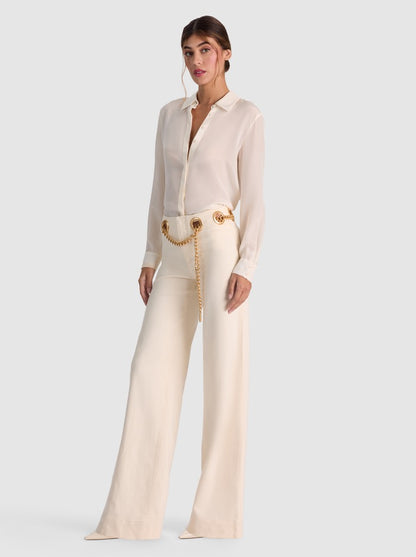2 Colors! AO Jasper Cotton-blend Mid-Rise Jean with Chain Belt