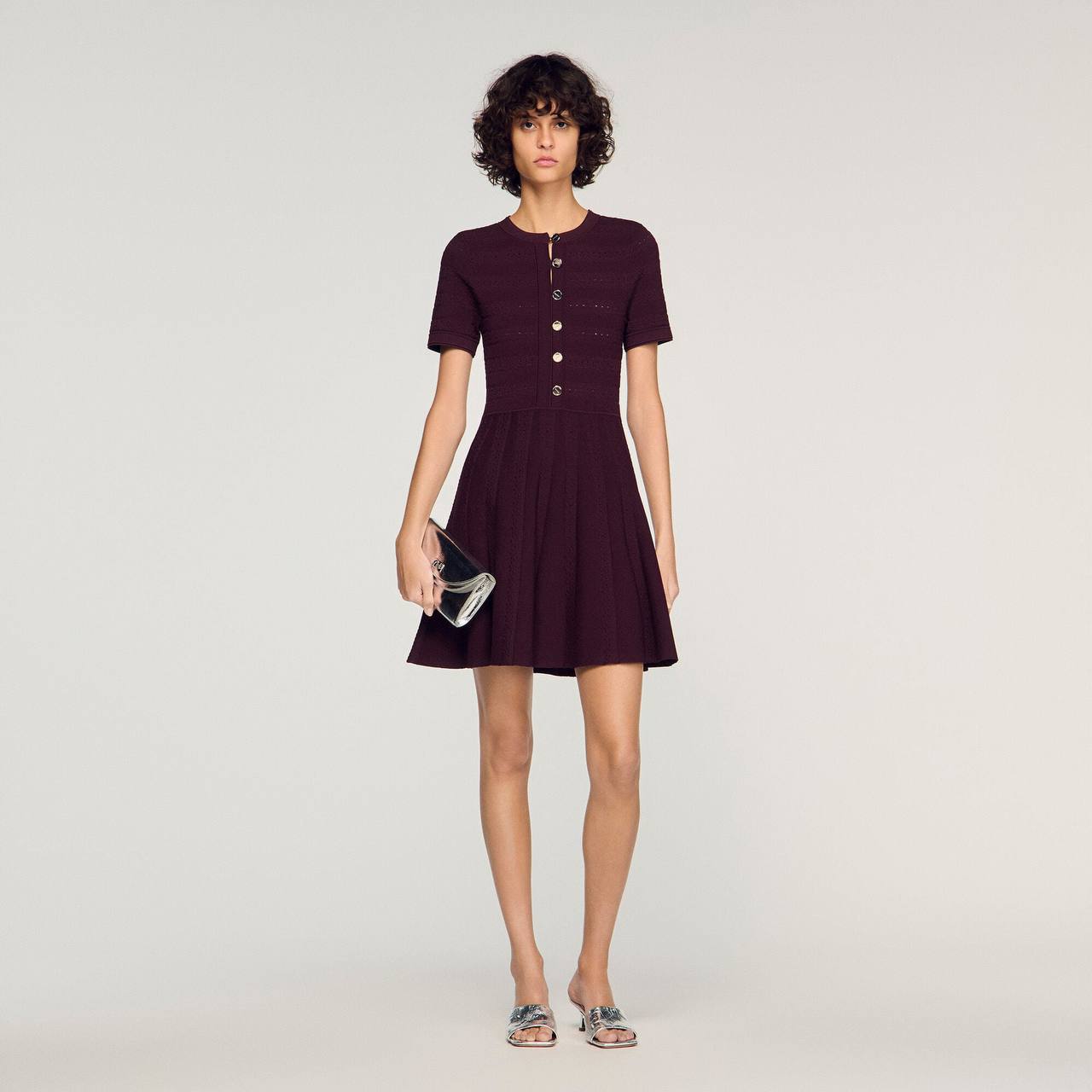 SD Floral Print Knit Mini Dress - Image 10