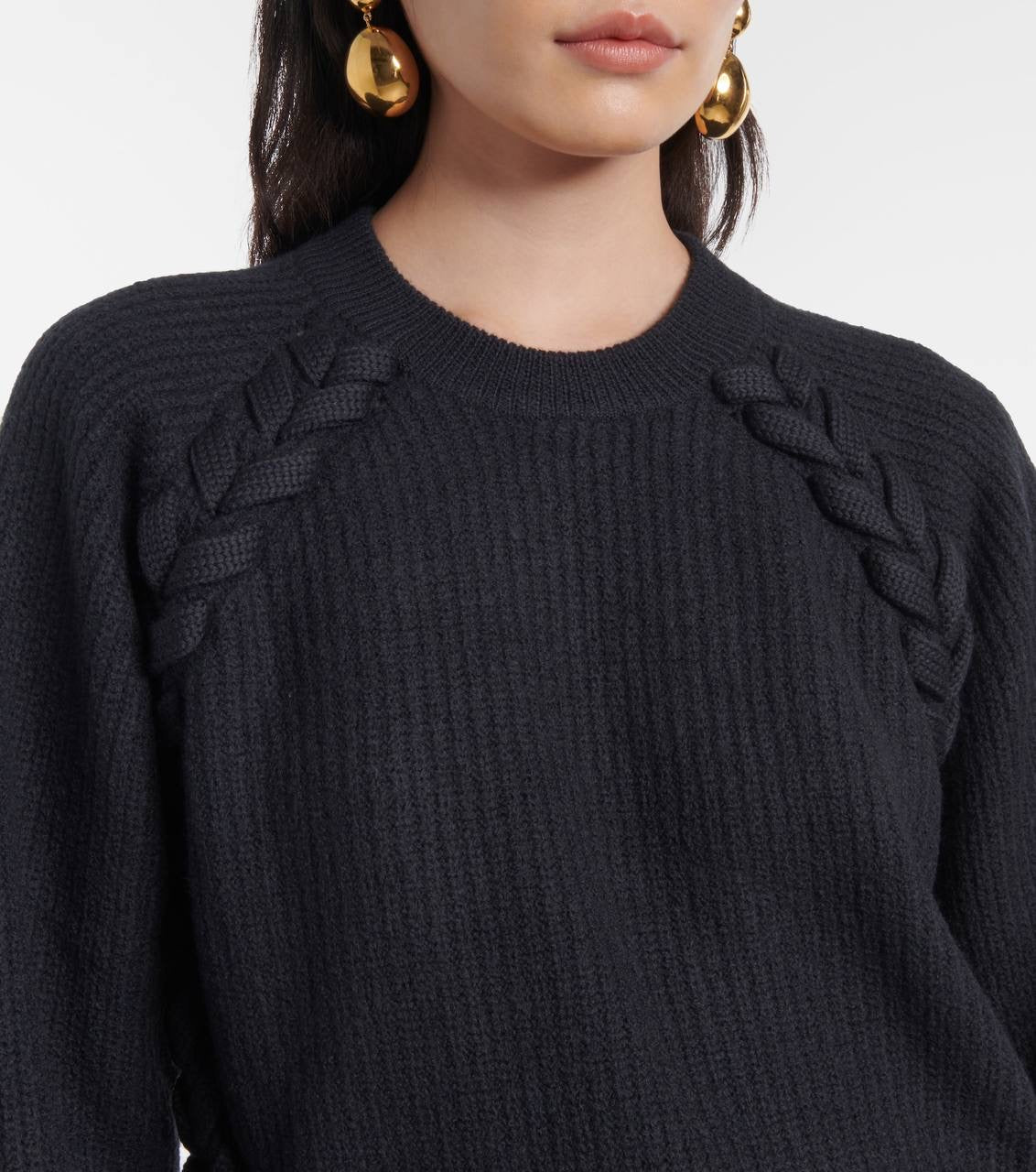 IM Noelia Whipstitch Merino Wool Sweater