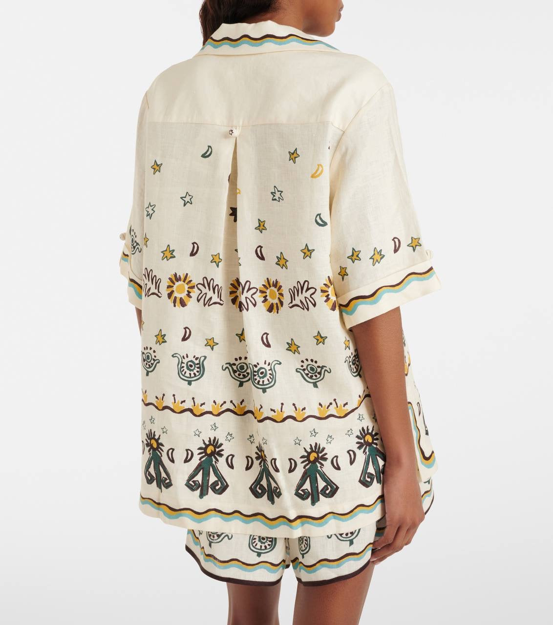 ALM Antionette Linen Shirt | Sun Shorts | Set