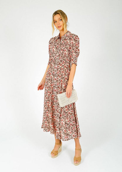 RX Bloom Viscose Midi Shirtdress