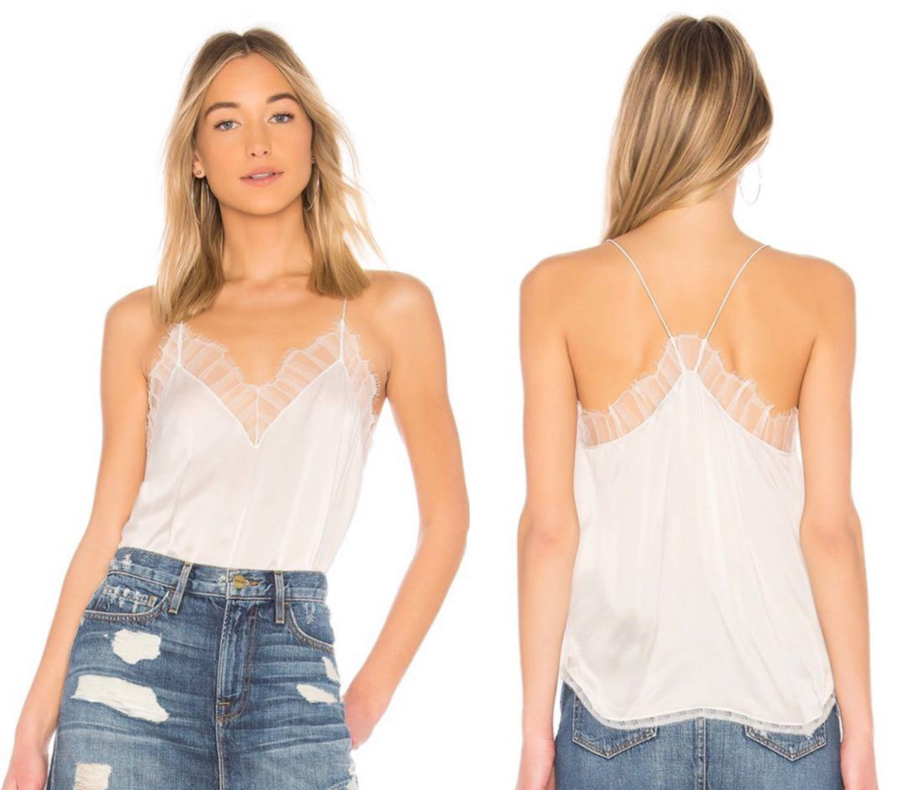 IR Berwyn Silk Lace Camisole Top