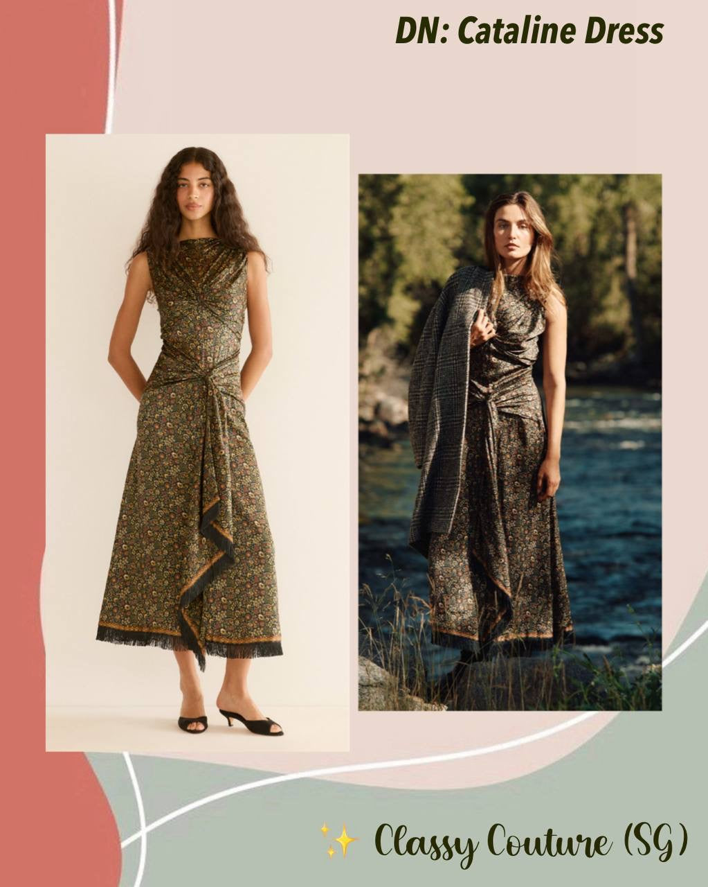 DN Cataline Silk Midi Dress