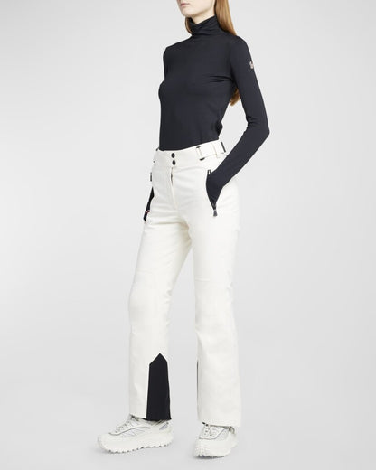 MC Grenoble Vizelle Tech Ski Down Jacket w/ Lamb Fur Trim | Belted Ski Trousers Pant | Set