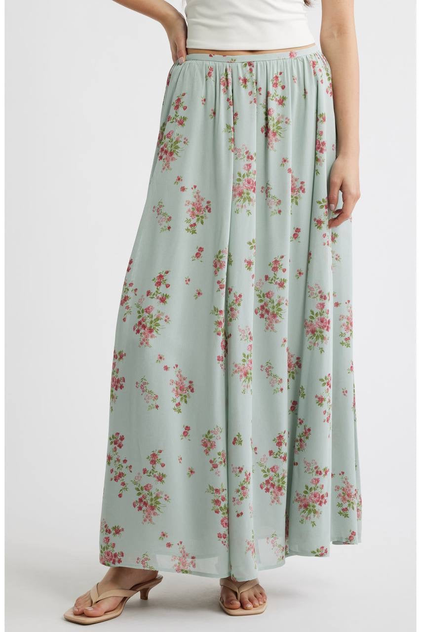 3 Colors! Ref Gemma Viscose Maxi Skirt