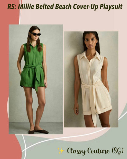 RS Millie Belted Beach Cover-Up Playsuit