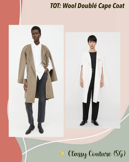 TOT Wool Doublé Cape Coat