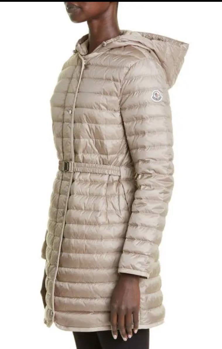 MC Oredonne Long Down Belted Parka Jacket (removable hood)