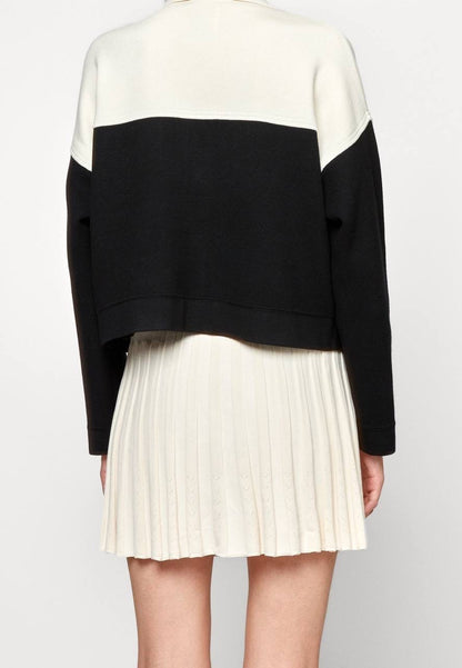 Killim Color Blocked Cropped Cardigan