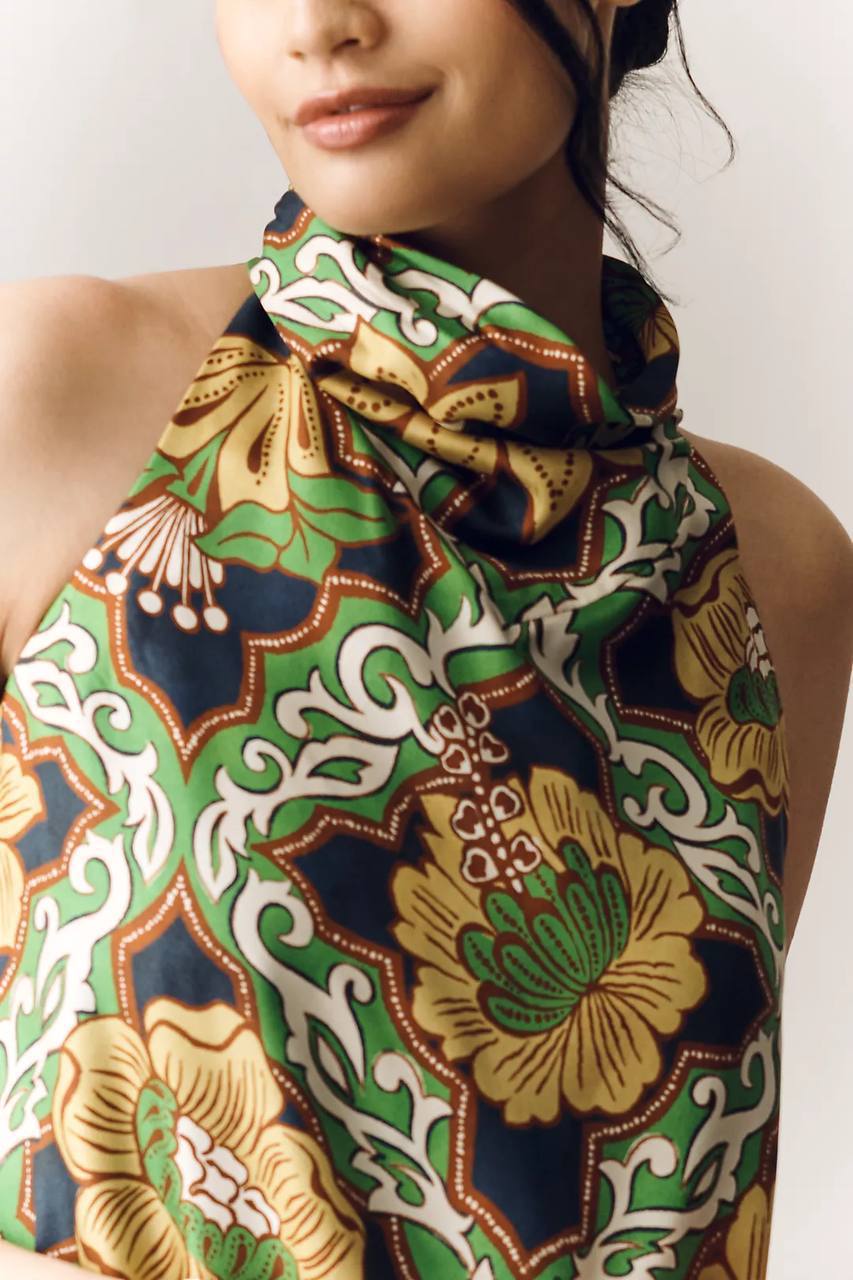 ALM Liana Silk Top Silk Palazzo Pants