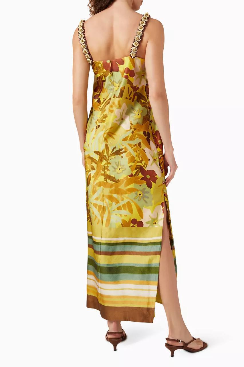 ALM Maxi Midi Dress in Linen