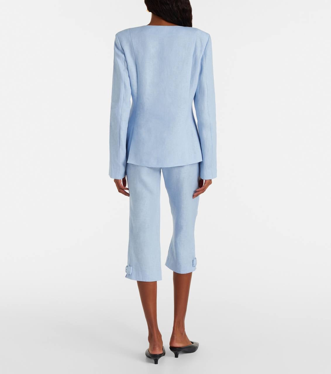 PSE Harper Linen Jacket | Vest | Capri Pants | Set