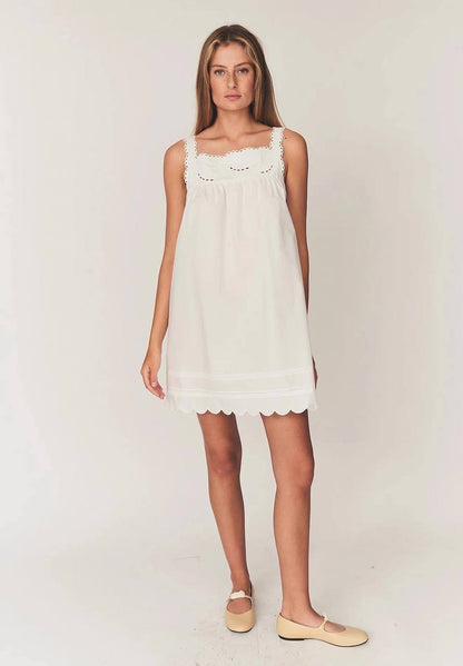 TG Kirsten Babydoll Cotton Shift Mini Dress