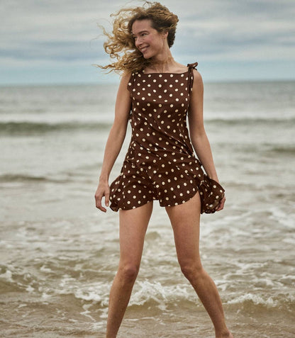 DN Melina Silk-Viscose Mini Dress In Georgina Dot