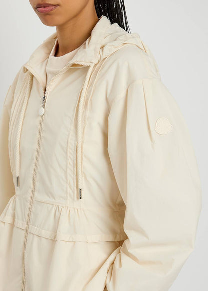 MC Vabre Pintucked Shell Hooded Jacket