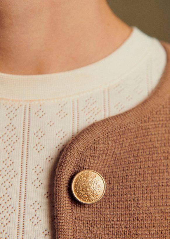 SZ Jules Wool-Cotton Cardigan