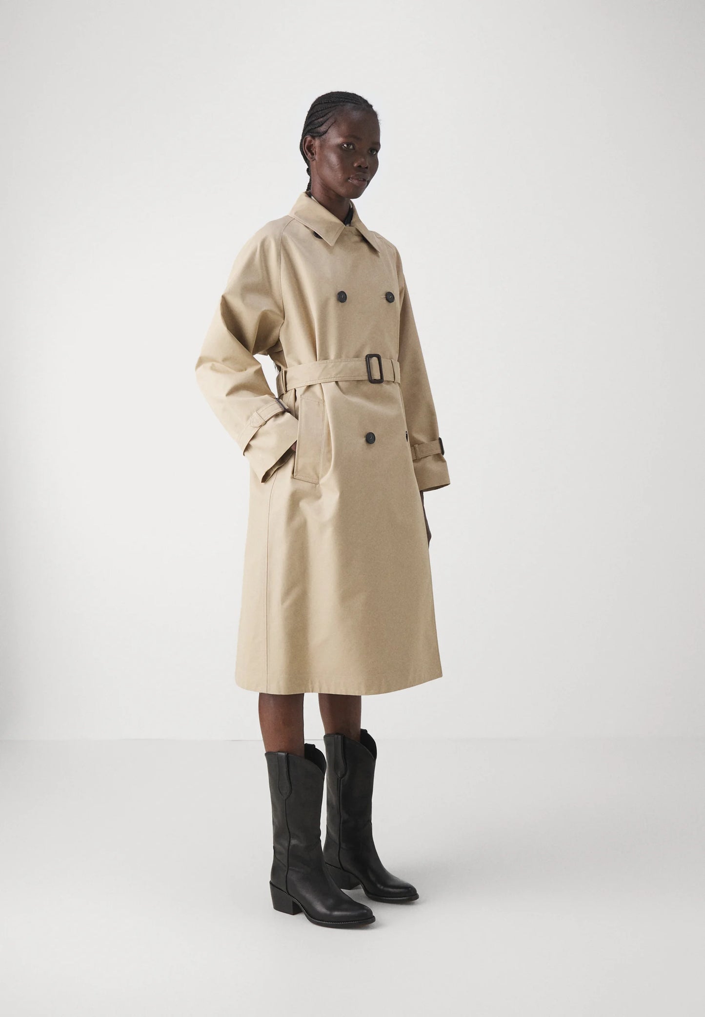 MM Canasta Water-Repellent Cotton Blend Trench Coat