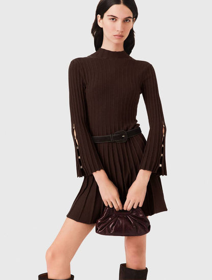 MJ High-Neck Short Skater Dress