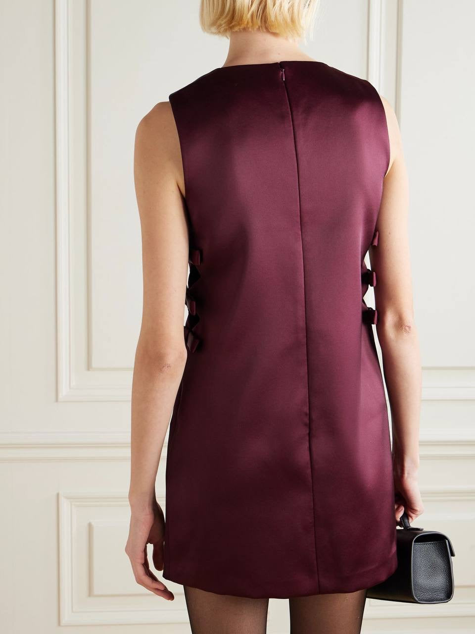 SP Cut-out Mini Dress in Satin