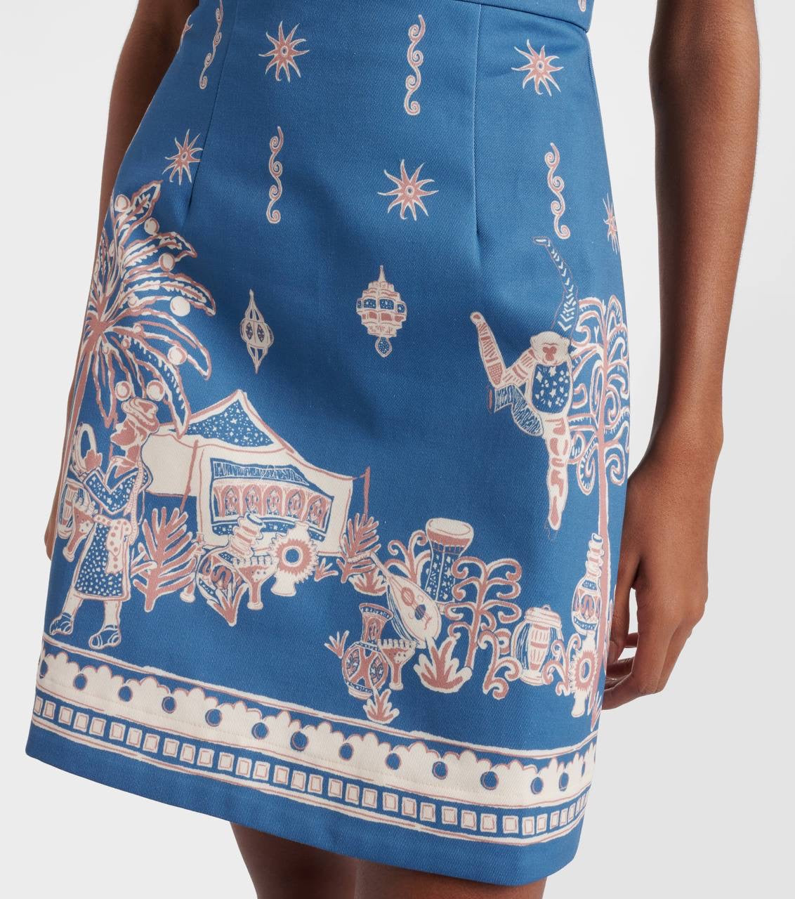 ALM Acacia Halter Ribbon Tie Mini Dress