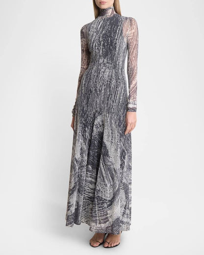 PS Gemma Long Sleeve Jersey High Neck Maxi Dress