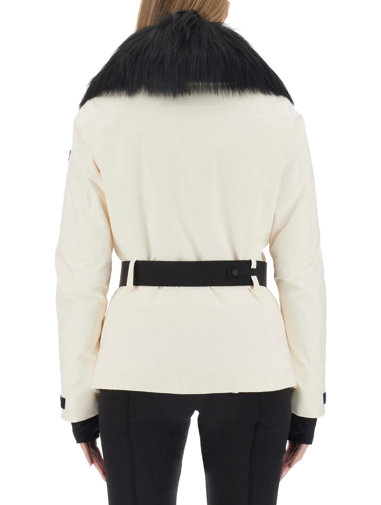 MC Grenoble Vizelle Tech Ski Down Jacket w/ Lamb Fur Trim | Belted Ski Trousers Pant | Set