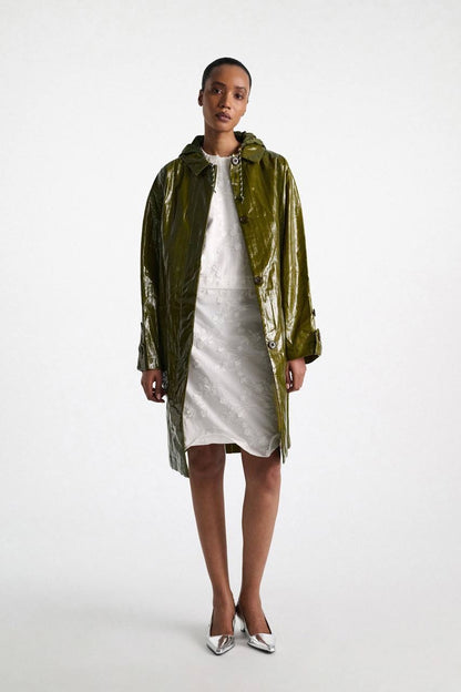 DS Light Volumes Sleeveless Cotton Shift Midi Dress