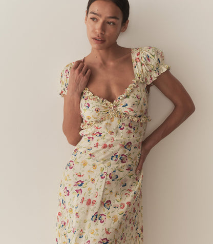 DN Valerine Silk-Viscose Midi Maxi Dress