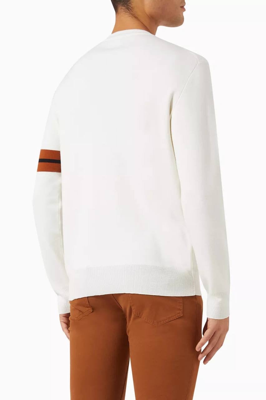 2 Colors! ZN Men’s High Performance Wool Crewneck Jumper Sweater w/ Stripe Detail