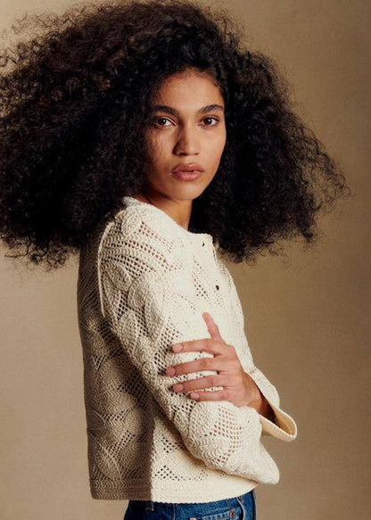 SZ Nora Cotton Lace Cardigan