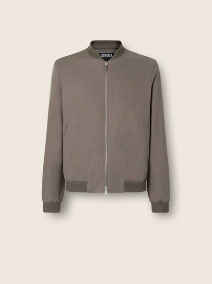 ZN Men’s Oasi Lino Linen Bomber Jacket (cotton-silk lined)