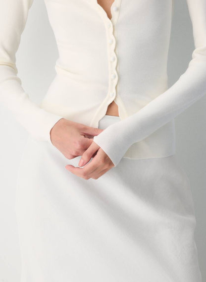 5 Colors! ARZ Shelly Viscose-Blend Button-Down Cardigan